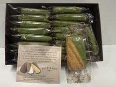 Big Island Candies Green Tea Dipped Macadamia Nut Shortbread Cookies 9.5oz Box