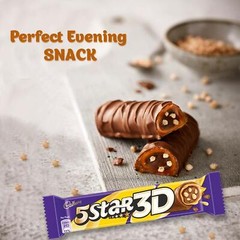 Cadbury 5 Star 3D Chocolate Bar 42 grams pack Free Shipping crunchy chewy