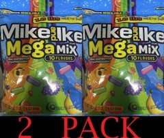 2x Mike and Ike MEGA MIX Chewy Candy 28.8 oz Candies Resealable Bag – 2 PACK