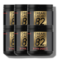Lotte Dream Cacao Dark Chocolate 86g Mega Pack | 6 Bottles Lot | 56% 72% 82% Mix