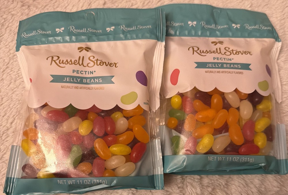 (2 Bags) Russell Stover Pectin Jelly Beans Bag, 11 oz. Exp 01/2027