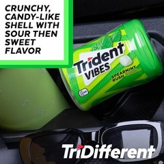Trident Vibes Spearmint Rush Sugar Free Gum, 6 Bottles of 40 Pcs (240 Total Pcs)