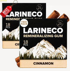 Larineco Hydroxyapatite Xylitol Gum Sugar Free Cinnamon 36 Pieces – US
