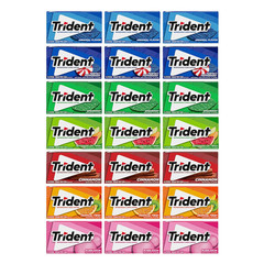 Sugar-Free Chewing Gum Variety Pack Candy, Assorted Flavors, 21 Packs of 14 Piec
