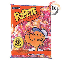 1x Bag Alberts Popeye Fruit Chews Assorted Flavors | 240 Candies Per Bag