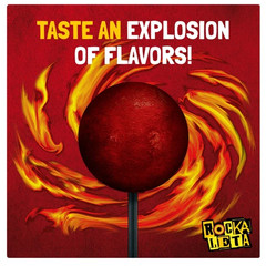 Sonric’s Rockaleta Lollipops, Mexican Lollipop with Bubble Gum Center, 20 Count