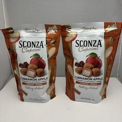 2 pk Sconza Confections Cinnamon Apple Yogurt Flavored Crème Freeze Dried 18 Oz