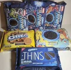 Variety OREO Cookies Lot of 6 LEGENDS 1,2,3 of4 POKÉMON CookieDough THINS Sealed