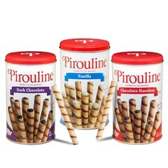Crispy Rolled Wafer Mix – Dark Chocolate, Hazelnut & Vanilla – 14 oz 3 Pack
