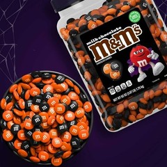 m&m’s BLACK & ORANGE HALLOWEEN MIX 62 OZ Milk Chocolate Candies ~ Pantry Jar!🎃