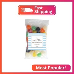 Gum Drops, 2 Pound Bulk Bag, Jumbo Gum Drops Candy, The Hampton Candy Company