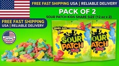 SOUR PATCH KIDS Soft & Chewy Candy, Share Size, 12 oz / 2 PACK