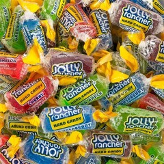 Jolly Rancher Assorted Fruit Flavors, Bulk Original Twists Hard Candy (2 Pounds)