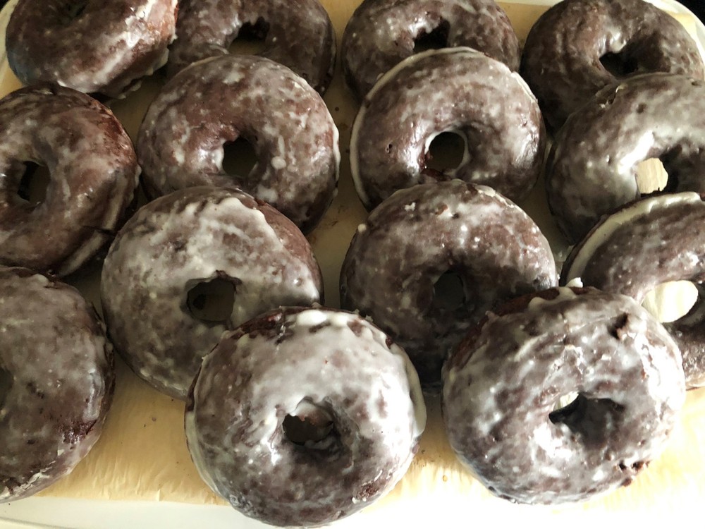 Delicious Homemade Chocolate Glazed Donuts * Organic Ingredients