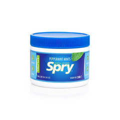 Spry Xylitol Peppermint Sugar Free Candy – Promote Oral Health, Increase Saliva