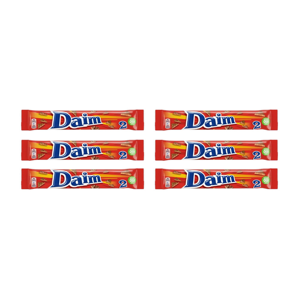 Daim Dubbel 6 x 56g (336g) | Marabou Milk Chocolate Almond Toffee Bars |
