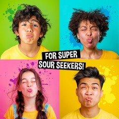 Extreme Sour Hard Candy – Sour Apple, Black Cherry, Blue Raspberry & Lemon – 10