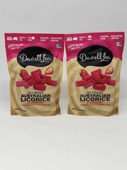 2PACK Strawberry Darrell Lea Soft Chewy Australian Licorice Non-GMO No Palm Oil
