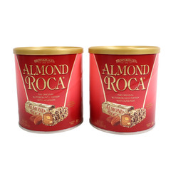 2 PACK Almond Roca 10oz Chocolate Candy Canister Buttercrunch Toffee BB 02/2027