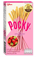 Glico Pocky strawberries coated biscuit sticks 45g.x10 boxes Thai snacks