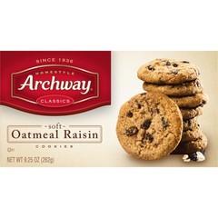 Archway Cookies, Classic Soft Oatmeal Raisin Cookies, 9.25 Oz (Pack of 9)