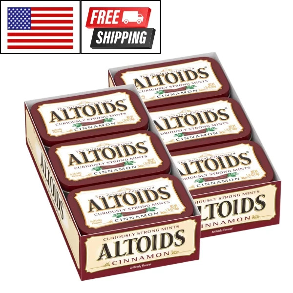 Altoids Classic Cinnamon Breath Mints, 1.76-Ounce 12 Packs