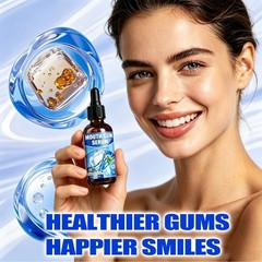 Gum Repair Drops 2 Oz – Natural Treatment for Receding Gums, Fresh Breath & Stai