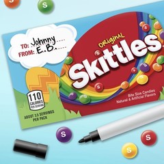 3.5oz Theatre Box Original SKITTLES Bite Size Easter Candy Lime + Orange+ Lemon+