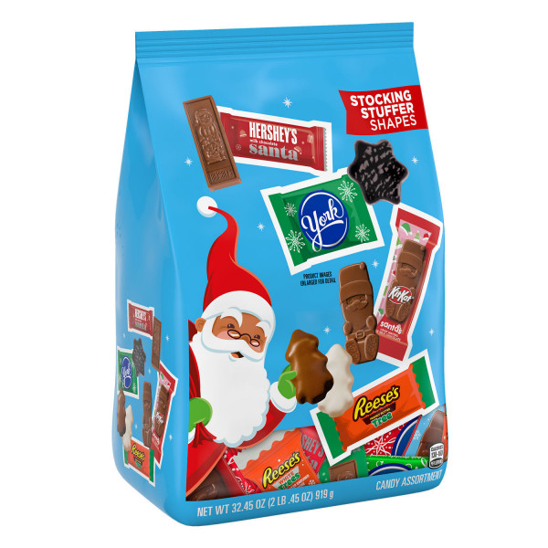 York Snowflakes Kit Kat Santas White Reese’s Hershey Christmas Candy Bulk Bag