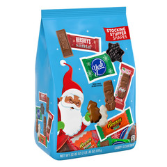 York Snowflakes Kit Kat Santas White Reese’s Hershey Christmas Candy Bulk Bag