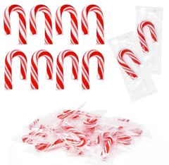Christmas Mini Candy Canes Individually Wrapped Peppermint Flavor 100