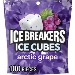 Ice Breakers Ice Cubes Arctic Grape Sugar Free Gum 8.11 oz 100 pcs
