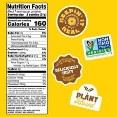 Back to Nature Fudge Striped Cookies, Plant-Based, 7.7 Ounce (Pack of 1)