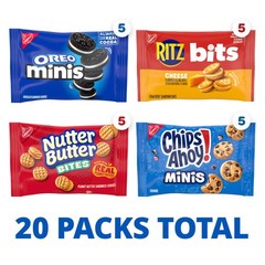 Nabisco Snacks Variety Pack, OREO Minis, Nutter Butter Bites, CHIPS AHOY! M
