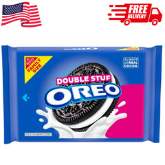 OREO Double Stuf Chocolate Sandwich Cookies Family Pack 18.71 Oz 2 Pack