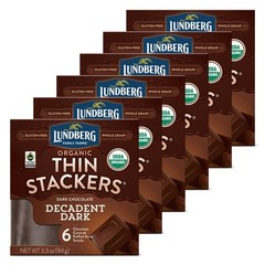 Rice Cake Decadent Dark Chocolate Organic Gluten Free 3.3 Ounce Pack of 6