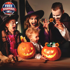Halloween Suckers Lollipops Candy 32 Counts, Spooky Ghost, Witch’S Hat, Jack-O’-