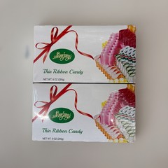 Sevigny’s ~ This Ribbon Hard Candy Christmas 2-Boxes 9 oz. Each – Quality Candy