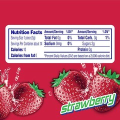 Mentos Chewy Mint Candy Roll, Strawberry, Non Melting, Party,15 Count