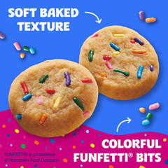 Pillsbury Funfetti Mini Soft Baked Cookies (10 Pouches)