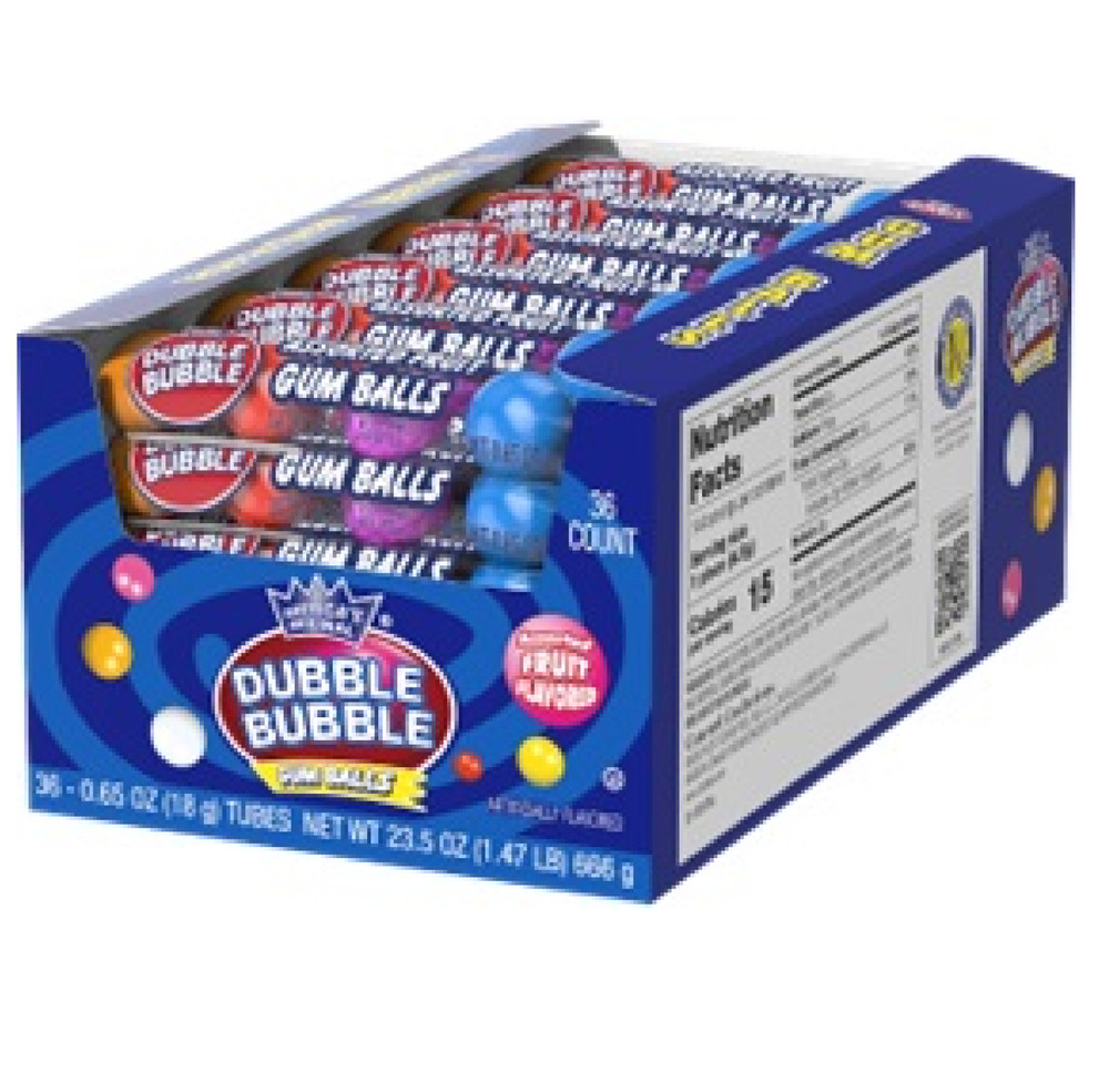 Dubble Bubble Gum Assorted 36 Count 0.16oz Packs