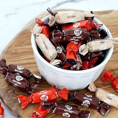 Caramel Assorted Taffy Bulk Bag, Individually Wrapped Neapolitan Candy