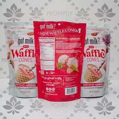 got milk? Strawberry Milkshake Mini Waffle Cones 3 Pack