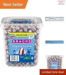 Individually Wrapped Peppermint Mints 1.8 kg 350 Count Candy for Kids Adults