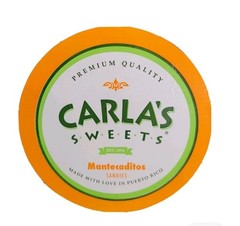 CARLA’S SWEETS DELICIOUS MANTECADITOS SANDIES POLVORONES DE PUERTO RICO 50 PCS