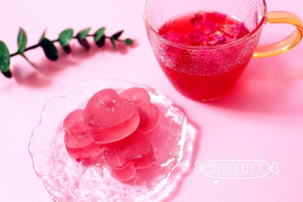 Rose Kohakutou Candy, Japanese style, Edible crystal, Handmake Rose jam