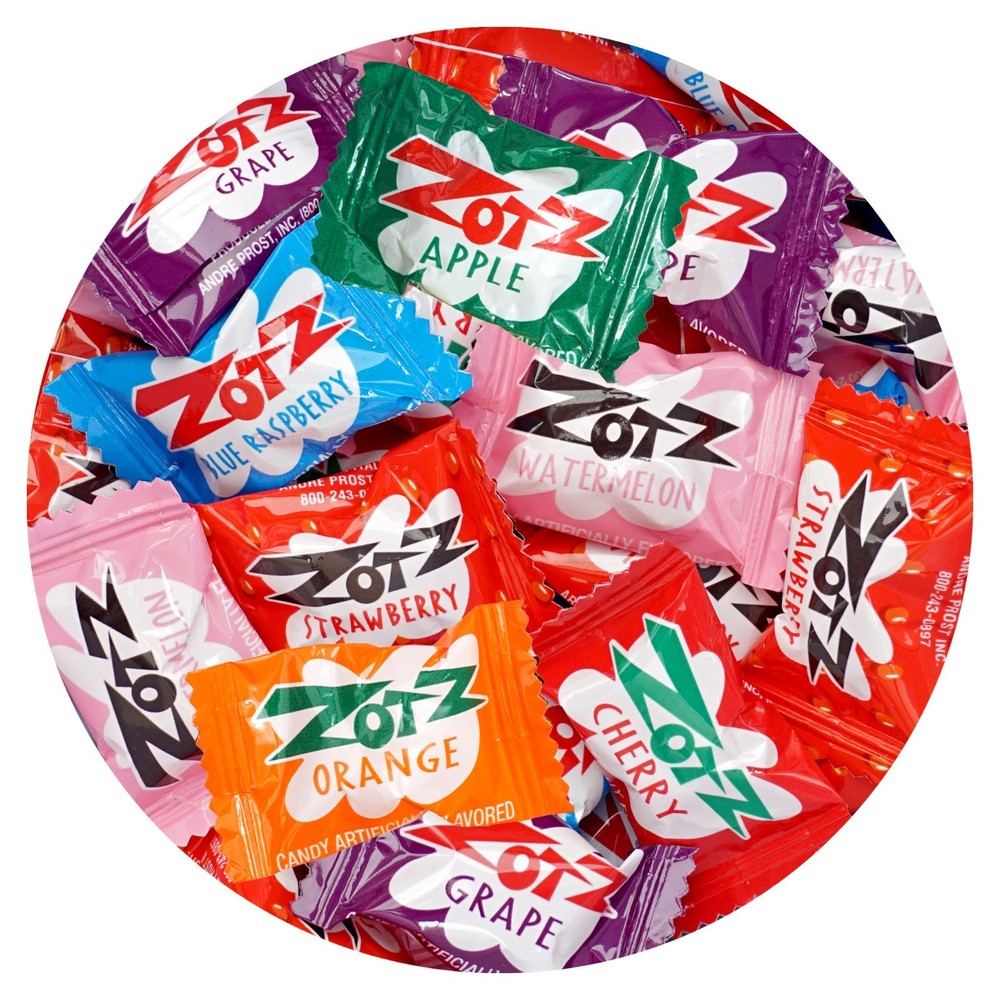 Zotz Fizz Candy, 2lb Bulk Bag (Approx. 180 Pieces), 7 Assorted Flavors