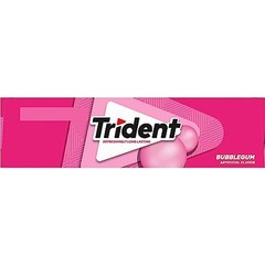 Trident Bubblegum Sugar Free Gum, Made with Xylitol, 12 Packs of 14 Pieces (168