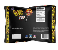 Sonric’s Rockaleta Lollipops, Mexican Lollipop with Bubble Gum Center, 20 Count