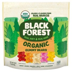 Black Forest Organic Gummy Bears Candy, Made with 18 Oz (Pack of 1), Assorted